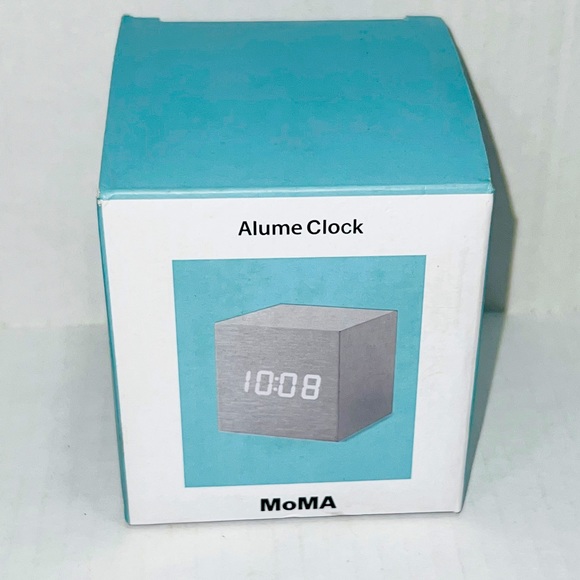 Moma Other New Moma Alume Cube Clock Poshmark